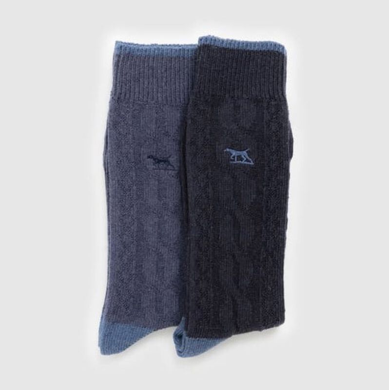 Rodd & Gunn Dunedin Cable Sock 2 Pack image number 4
